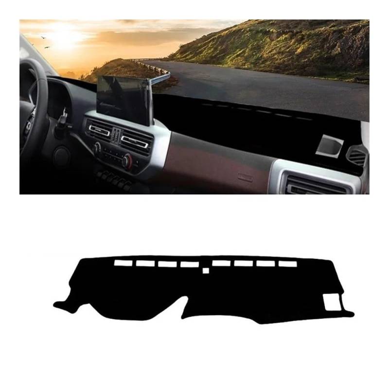 Auto Dashboard Abckung Matte Für Changan Für Kaicene F70 2020 2021 2022 2023 Auto-Armaturenbrett-Abdeckung Armaturenbrett-Matte Sonnenschutz Lichtschutz rutschfeste Unterlage(LHD Black Side) von MLTLKPPVNG
