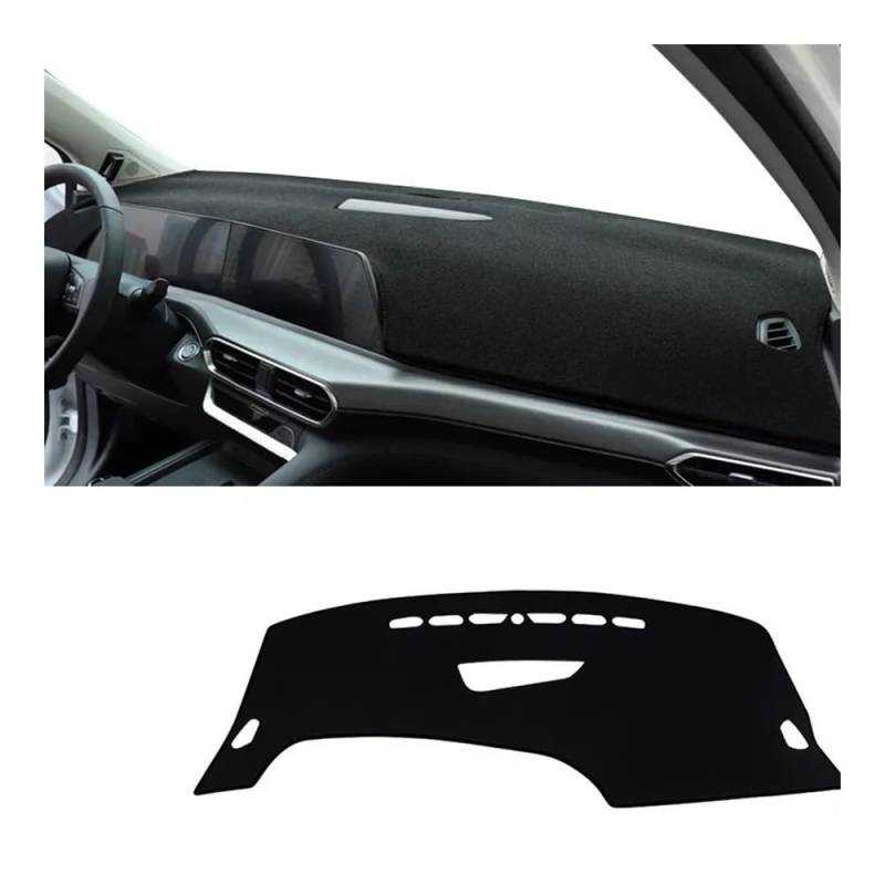Auto Dashboard Abckung Matte Für Changan Für UNI-T 2020 2021 2022 Auto-Armaturenbrett-Abdeckung Armaturenbrettmatte Sonnenschutz Lichtschutz Rutschfeste Unterlage(A Black Side) von MLTLKPPVNG