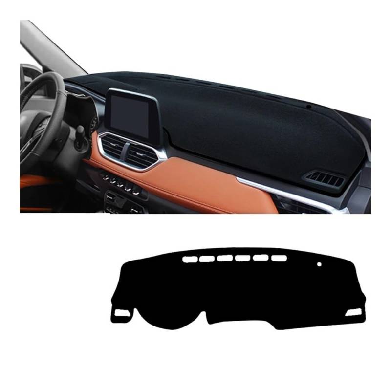 Auto Dashboard Abckung Matte Für Chevr&olet Für Groove 2021 2022 2023 Auto Dashboard Abdeckung Sonnenschutz Matte(A Black Side LHD) von MLTLKPPVNG