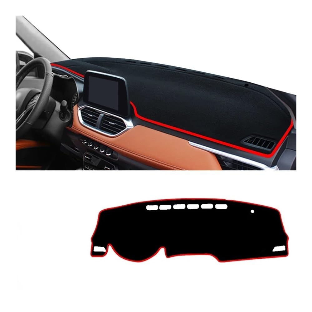 Auto Dashboard Abckung Matte Für Chevr&olet Für Groove 2021 2022 2023 Auto Dashboard Abdeckung Sonnenschutz Matte(A Red Side LHD) von MLTLKPPVNG