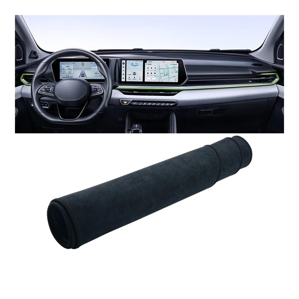 Auto Dashboard Abckung Matte Für Geely Für Coolray Cool 2022 2023 2024 Auto Dashboard Abdeckung Dash Matte Sonnenschutz Pad(B Black) von MLTLKPPVNG