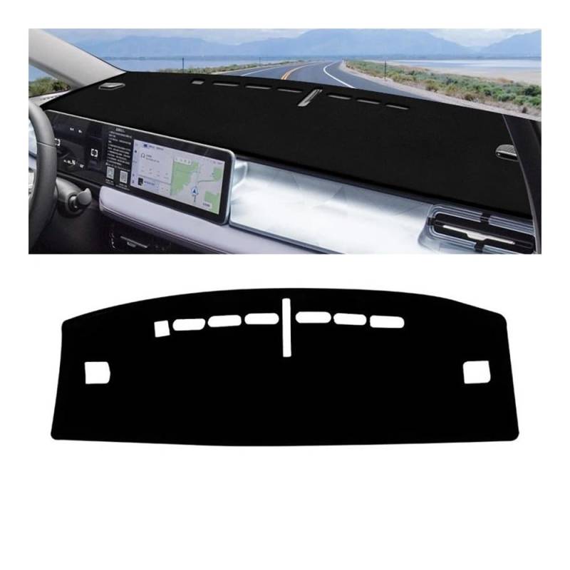 Auto Dashboard Abckung Matte Für Geely Für Geometrie E 2022 2023 2024 Instrument Schreibtisch Sonnenschutz Matte Anti-rutsch-Pad(A Black Side) von MLTLKPPVNG