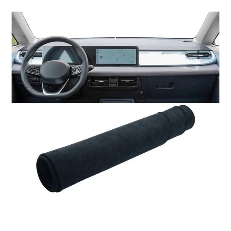 Auto Dashboard Abckung Matte Für Geely Für Geometrie E 2022 2023 2024 Instrument Schreibtisch Sonnenschutz Matte Anti-rutsch-Pad(B Black) von MLTLKPPVNG