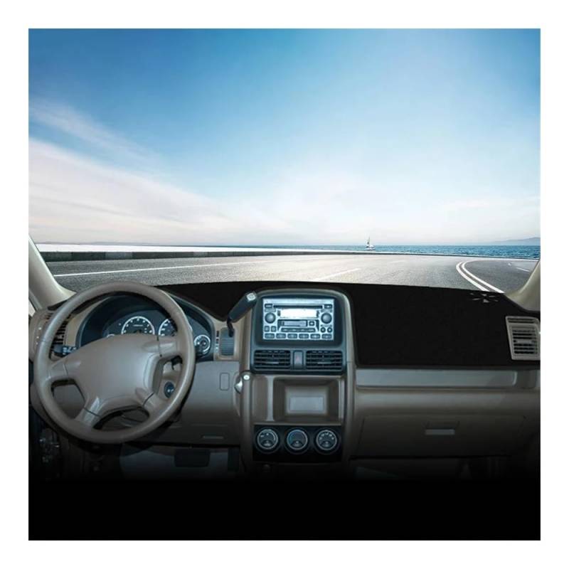 Auto Dashboard Abckung Matte Für Hon┐da Für CR-V II MK2 2002 2003 2004 2005 2006 Auto-Armaturenbrett-Abdeckung Armaturenbrett-Matte Sonnenschutz Rutschfeste Unterlage Innenraum(A Black Side) von MLTLKPPVNG