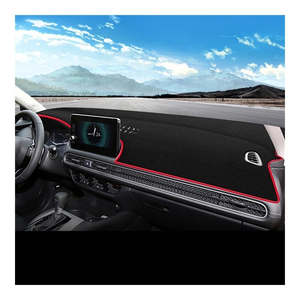 Auto Dashboard Abckung Matte Für Hon┐da Für HR-V Vezel 2023 2024 Auto Dashboard Abdeckung Dash Matte Sonnenschutz Instrument Panel Nicht-slip Pad(A Red Side) von MLTLKPPVNG