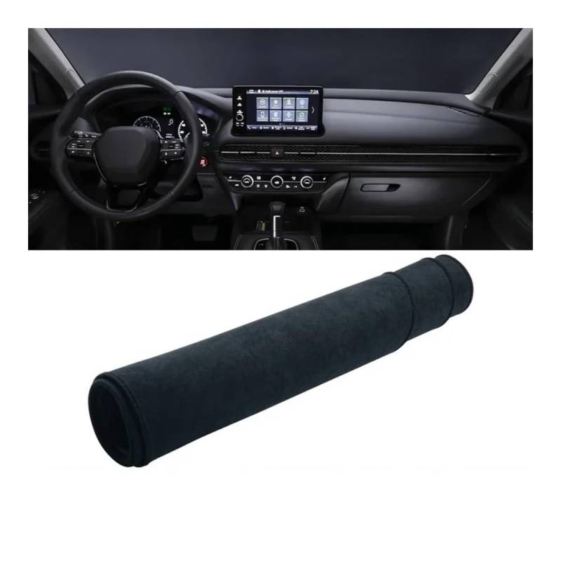 Auto Dashboard Abckung Matte Für Hon┐da Für HR-V Vezel 2023 2024 Auto Dashboard Abdeckung Dash Matte Sonnenschutz Instrument Panel Nicht-slip Pad(B Black) von MLTLKPPVNG