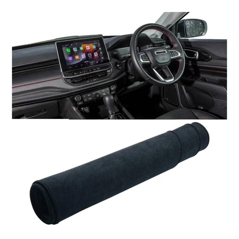 Auto Dashboard Abckung Matte Für J&eep Für Kompass 2021 2022 2023 2024 Auto Dashboard Abdeckung Dash Matte Sonnenschutz Vermeiden Licht Nicht-slip Pad Innen(B Black RHD) von MLTLKPPVNG