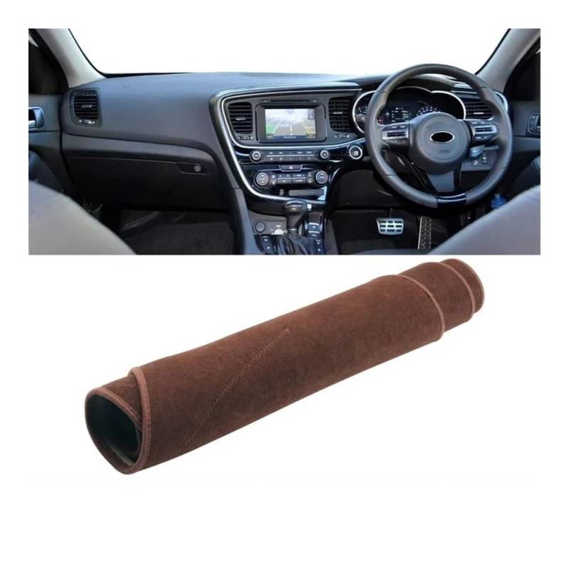 Auto Dashboard Abckung Matte Für Kia Für Optima K5 2011 2012 2013 2014 2015 Auto Dashboard Abdeckung Dash Matte Sonnenschutz Vermeiden Licht Nicht-slip Pad(B RHD Brown) von MLTLKPPVNG