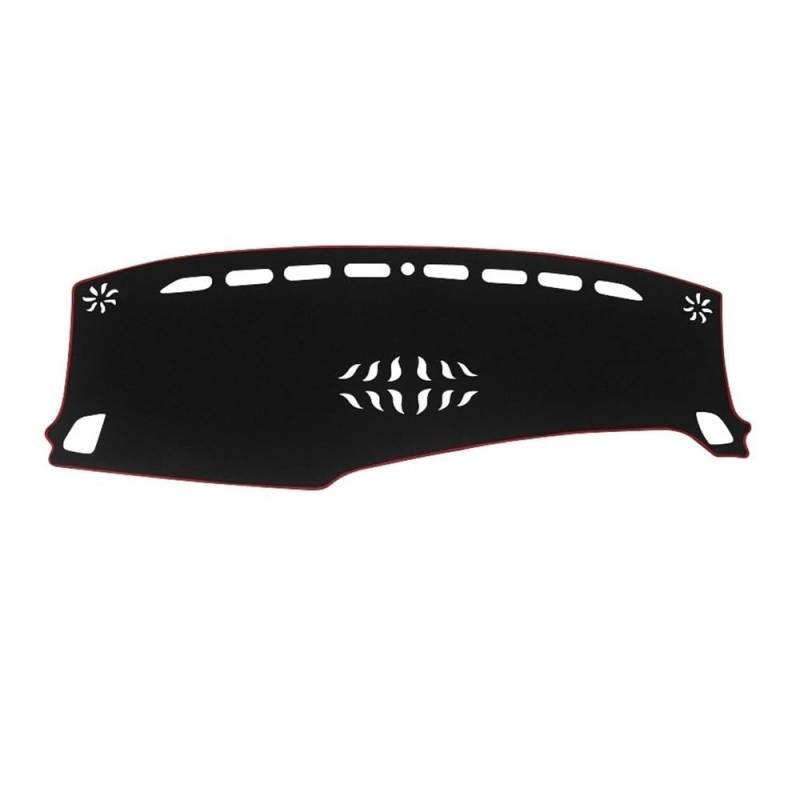 Auto Dashboard Abckung Matte Für Kia Für Sedona Für Carnival KA4 2020 2021 2022 2023 2024 Auto-Armaturenbrett-Abdeckung Armaturenbrett-Matte Sonnenschutz Rutschfeste Unterlage(A Red Side RHD) von MLTLKPPVNG