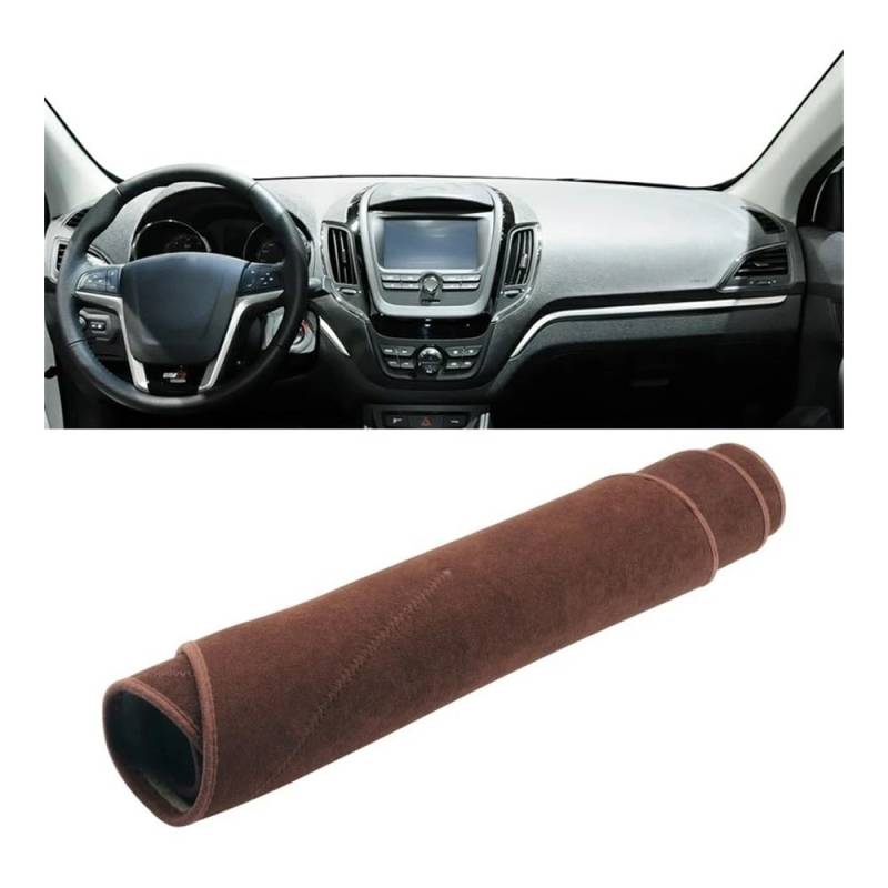 Auto Dashboard Abckung Matte Für MG 5 2012 2013 2014 2015 2016 2017 2018 2019 Auto-Armaturenbrett-Abdeckung Armaturenbrett-Matte Sonnenschutz Rutschfeste Unterlage(B Brown) von MLTLKPPVNG