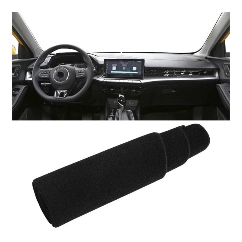 Auto Dashboard Abckung Matte Für MG 5 2020 2021 2022 2023 Auto Dashboard Abdeckung Dash Matte Sonnenschutz Vermeiden Licht Nicht-slip Pad(A Black Side LHD) von MLTLKPPVNG