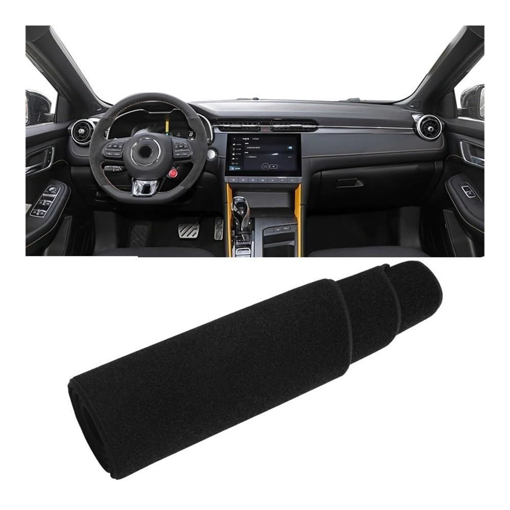 Auto Dashboard Abckung Matte Für MG 6 PHEV 2020 2021 2022 2023 Auto-Armaturenbrett-Abdeckung Armaturenbrett-Matte Sonnenschutz Lichtschutz Rutschfeste Unterlage Innenausstattung(LHD Black Side) von MLTLKPPVNG