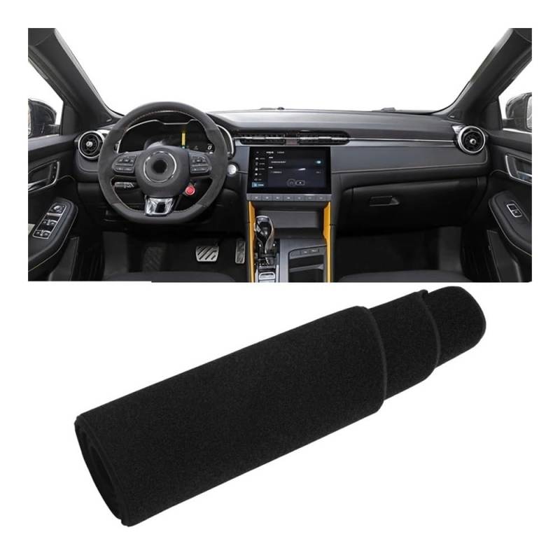 Auto Dashboard Abckung Matte Für MG 6 PHEV 2020 2021 2022 2023 Auto-Armaturenbrett-Abdeckung Armaturenbrett-Matte Sonnenschutz Lichtschutz Rutschfeste Unterlage Innenausstattung(LHD Black Side) von MLTLKPPVNG