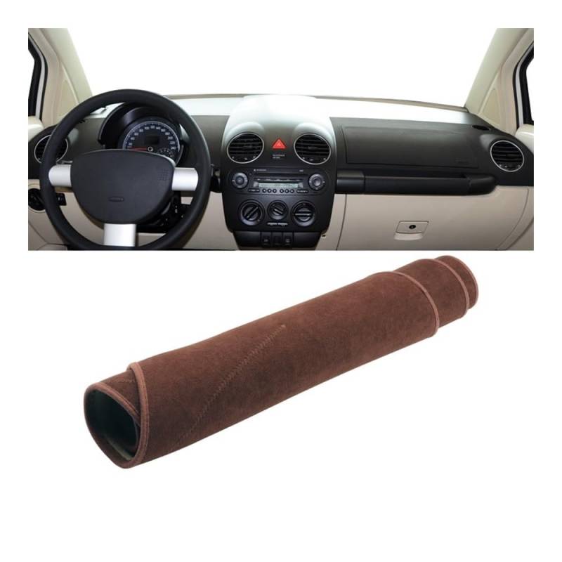 Auto Dashboard Abckung Matte Für V&W Für 2003 2004 2005 2006 2007 2008 2009 2010 2011 Auto-Armaturenbrett-Abdeckung, Armaturenbrett-Matte, Sonnenschutzpolster(B Brown) von MLTLKPPVNG
