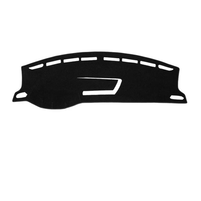 Auto Dashboard Abckung Matte Für V&W Für T-CROSS 2019 2020 2021 2022 2023 Auto-Armaturenbrett-Abdeckung Armaturenbrett-Matte Sonnenschutz Rutschfeste Unterlage(A Black Side LHD) von MLTLKPPVNG
