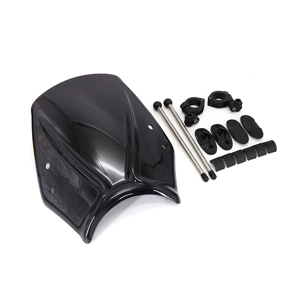 MLTLKPPVNG Windschild Spoiler 2016-Frontscheibe Windschutz Bildschirm Wind Schild Deflektor Schutz Für Y&amaha Für XSR 700 Für Xsr 900 Für XSR700 Für XSR900(Black) von MLTLKPPVNG