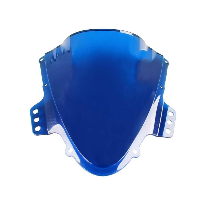 MLTLKPPVNG Windschild Spoiler Double Bubble Motorrad Windschutzscheibe Schild Bildschirm Windschutz Für Suzu&ki Für GSXR 1000 Für GSX-R 1000 K5 2005 2006(Blue) von MLTLKPPVNG