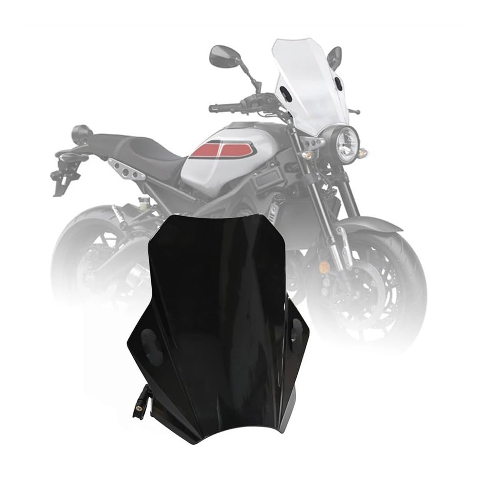 MLTLKPPVNG Windschild Spoiler Einstellbare Windschutzscheibe Für Y&amaha Für XSR 900 Für XSR900 2022 Motorradzubehör(Black) von MLTLKPPVNG