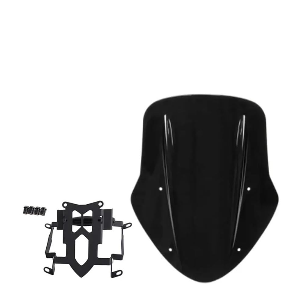 MLTLKPPVNG Windschild Spoiler Für Du&Cati Für Diavel 2014-2021 Motorrad Teile Windschutz Abdeckung Windabweiser Mit Montage Halterung(Black 2014-2018) von MLTLKPPVNG