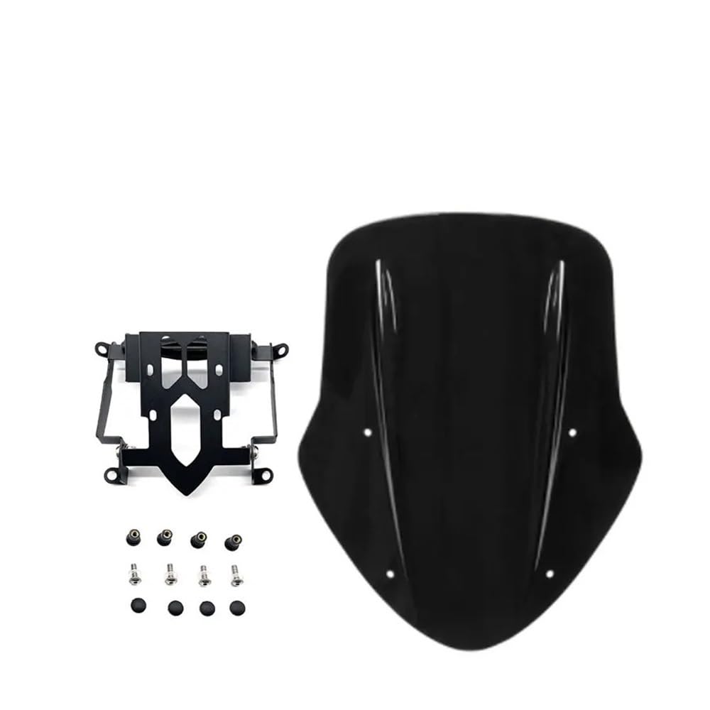 MLTLKPPVNG Windschild Spoiler Für Du&Cati Für Diavel 2014-2021 Motorrad Teile Windschutz Abdeckung Windabweiser Mit Montage Halterung(Black 2019-2021) von MLTLKPPVNG