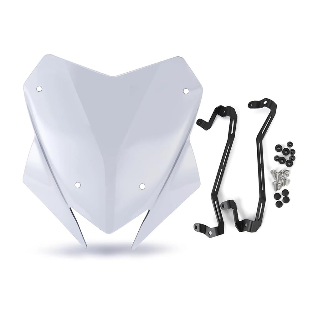 MLTLKPPVNG Windschild Spoiler Für Du&Cati Für Multistrada V4 V4S V4S Für Sport 2021 2022 2023 Windschutzscheibe Windschutz Motorrad Windabweiser(Leichter Rauch) von MLTLKPPVNG