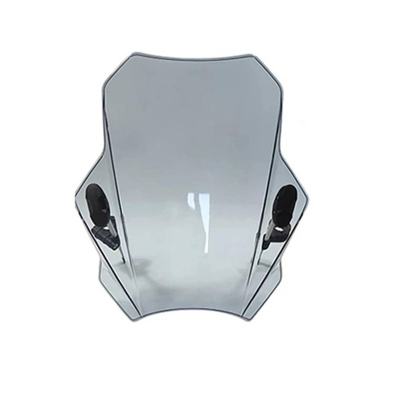 MLTLKPPVNG Windschild Spoiler Für Fantic Für Caballero Flache Track 125 500 2018 2019 2020 2021 2022 2023 Motorrad ABS Kunststoff Einstellbare Windschutzscheibe(Hellgrau) von MLTLKPPVNG