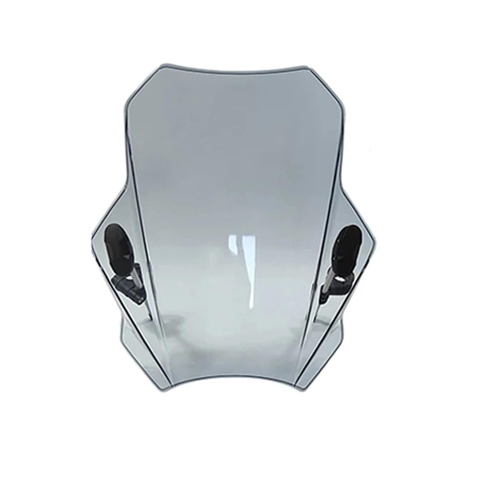 MLTLKPPVNG Windschild Spoiler Für Für CBR600RR Für CB1000R Für GXSR 600 750 Für MT07 Für MT09 Verstellbare Windschutzscheibe Universelle Motorrad-Windschutzscheibe(Gray) von MLTLKPPVNG