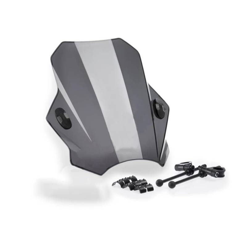 MLTLKPPVNG Windschild Spoiler Für Für G310R 2021 2022 2023 Universal Motorrad Windschutzscheibe Windschutzscheibe Deckt Bildschirm Rauch Objektiv Motorräder Deflektor(Grau) von MLTLKPPVNG