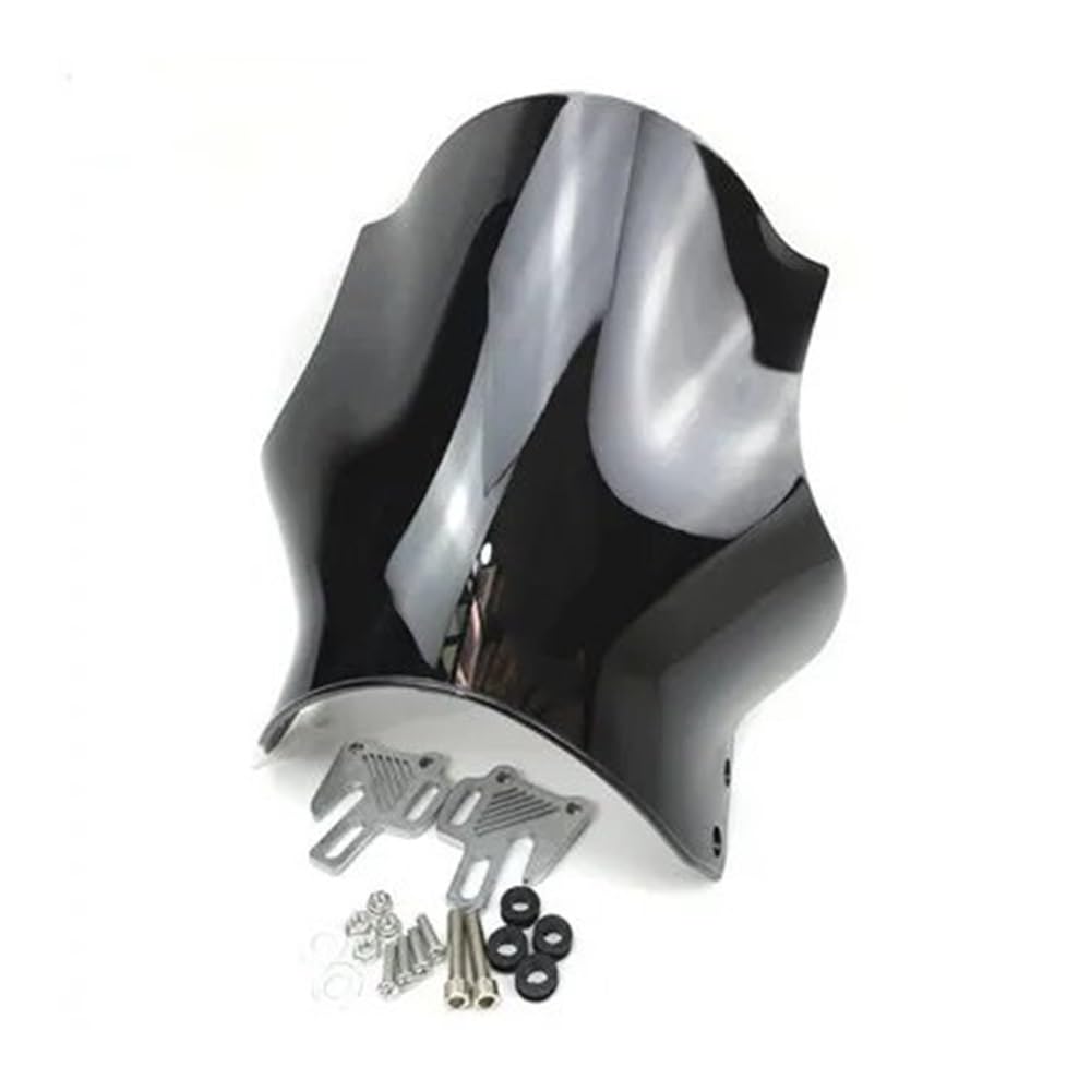 MLTLKPPVNG Windschild Spoiler Für Für Hornet Für CB400 Für CB600 Für CB750 Für CB900 Für CB919 Für CB250 CB 400 600 750 900 919 250 CB400SF Motorrad Windschutzscheibe Windschutz(Black) von MLTLKPPVNG