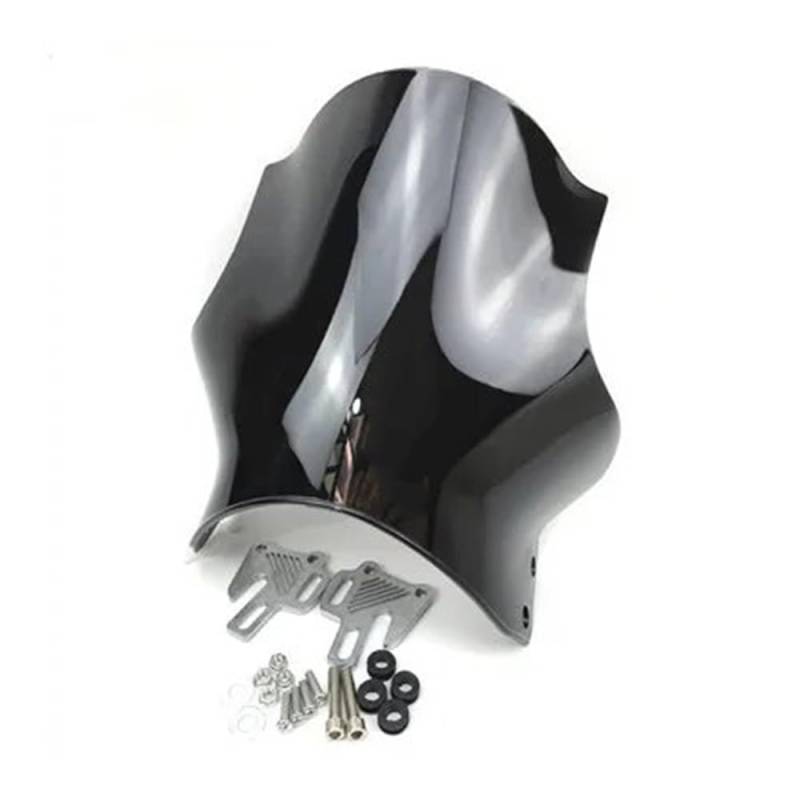 MLTLKPPVNG Windschild Spoiler Für Für Hornet Für CB400 Für CB600 Für CB750 Für CB900 Für CB919 Für CB250 CB 400 600 750 900 919 250 CB400SF Motorrad Windschutzscheibe Windschutz(Black) von MLTLKPPVNG