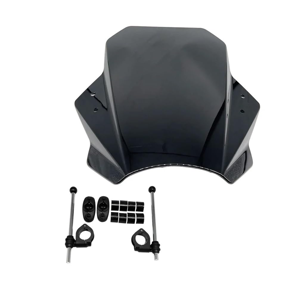 MLTLKPPVNG Windschild Spoiler Für Für NC700X Für NC750X Für NC700S Für NC750S Für CB500X Für CB400X Universal Motorrad Windschutzscheibe Windschutz Schild Deflektor Schutz Abdeckung(Black) von MLTLKPPVNG