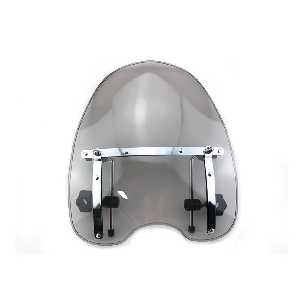 MLTLKPPVNG Windschild Spoiler Für H&Arley Für D&avidson Für S&portster Für Dyna Für Glide Für Softail XL 883 1200 X48 72 Motorrad Windschutzscheibe Windschutz(Smoke-2.8cm) von MLTLKPPVNG