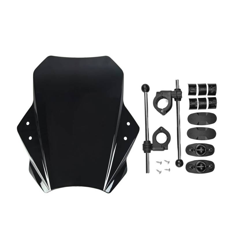 MLTLKPPVNG Windschild Spoiler Für Hon┐da Für CB 600 F Für Cb600f 2005-2022 Windschutzscheibe Windschutzscheibe Deflektor Abdeckungen Bildschirm Modifiziertes Motorradzubehör(Black) von MLTLKPPVNG