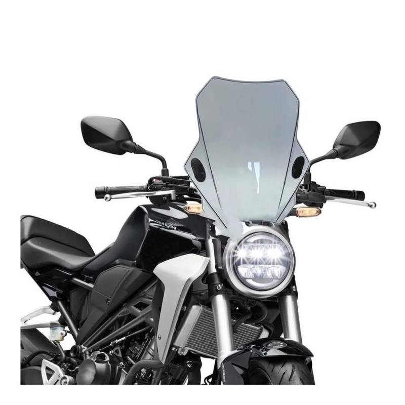 MLTLKPPVNG Windschild Spoiler Für Hon┐da Für CB150R Für CB300R 2018 2019 2020 2021 2022 Motorrad Einstellbare Windschutzscheibe Windschutzscheibe(Hellgrau) von MLTLKPPVNG