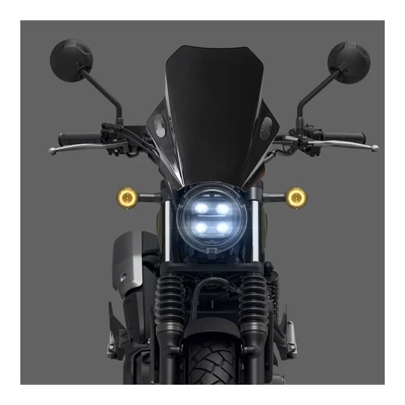 MLTLKPPVNG Windschild Spoiler Für Hon┐da Für CL 500 Für CL500 2023 Universal Motorrad Windschutzscheibe Windschutzscheibe Deckt Bildschirm Rauch Objektiv Motorräder Deflektor(Black) von MLTLKPPVNG