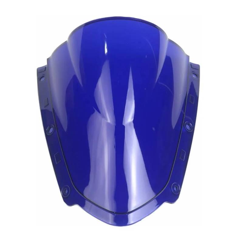 MLTLKPPVNG Windschild Spoiler Für K&awasaki Für Ninja Für ZX10R Für ZX-10R 2021 2022 2023 Motorrad Bildschirm Windschutzscheibe Windschutz Double Bubble Verkleidung Windabweiser(Blue) von MLTLKPPVNG