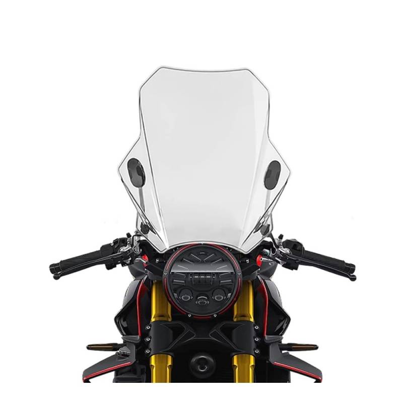 MLTLKPPVNG Windschild Spoiler Für M&V Für Agusta Für BRUTALE 1000RR Für Rush 1000 2020 2021 2022 2023 2024 Frontscheibe Windschutzscheibe Windschutz Deflektorschutz(Transparent) von MLTLKPPVNG