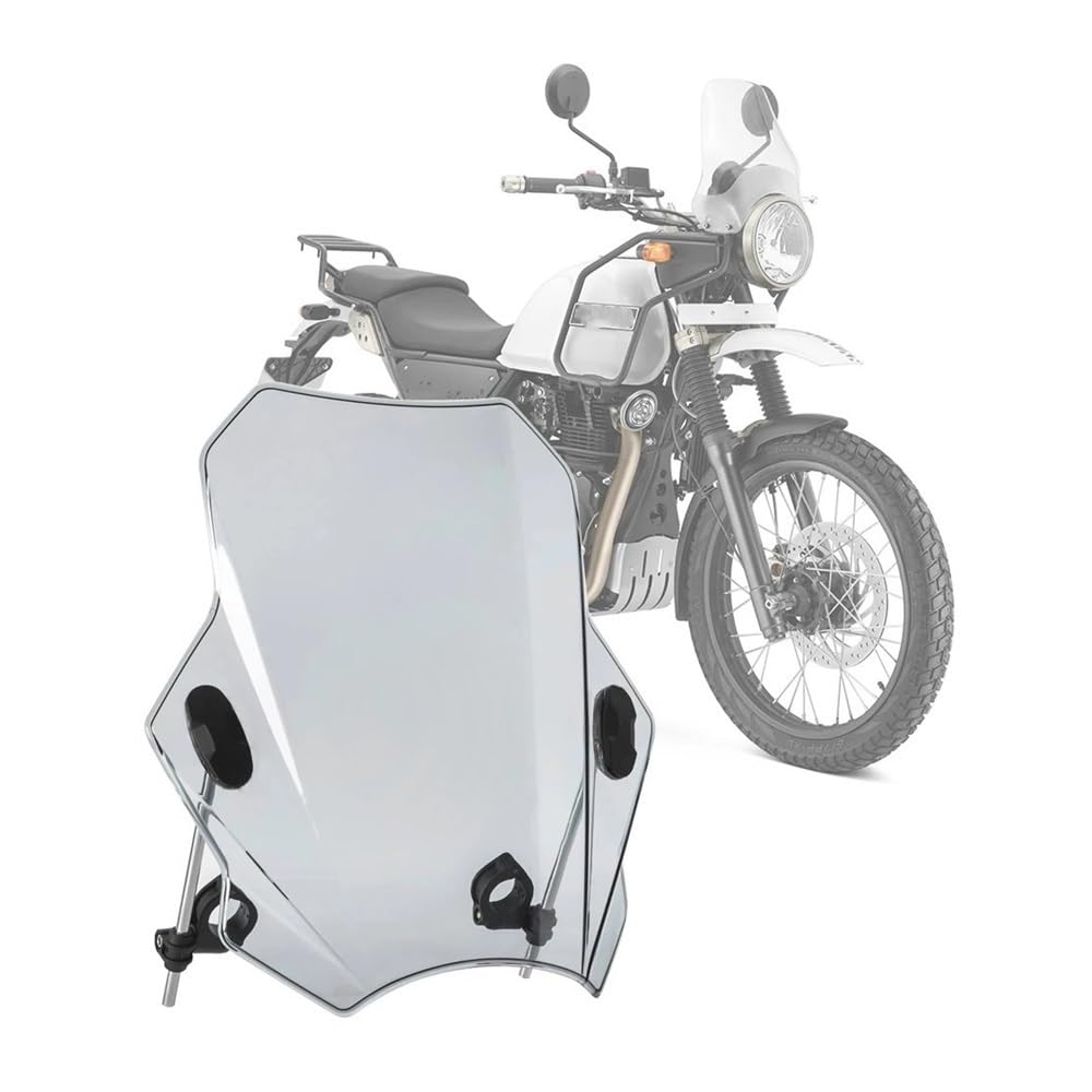 MLTLKPPVNG Windschild Spoiler Für Royal Enfield Für Himalayan 400 2021 Motorrad Windschutzscheibe Windschutz Deflektor Bildschirm(Grau) von MLTLKPPVNG
