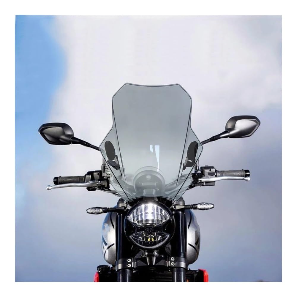 MLTLKPPVNG Windschild Spoiler Für Trid&ent 660 Für Trident660 2021 2022 Motorrad Zubehör Windschutzscheibe Windabweiser Windschutz Verkleidung Schallwand Abdeckung(Grau) von MLTLKPPVNG