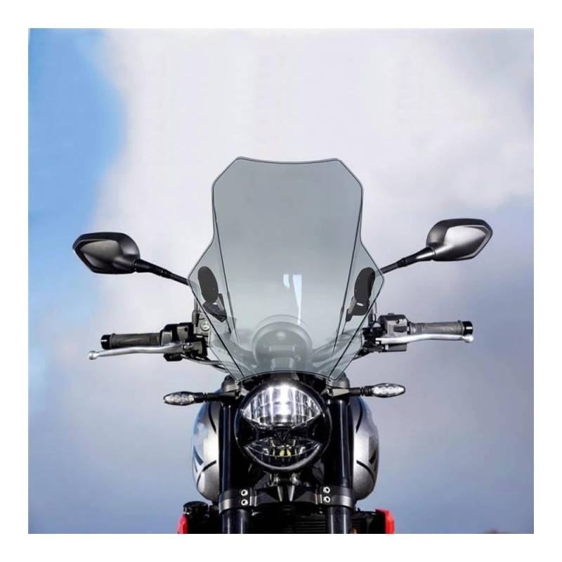 MLTLKPPVNG Windschild Spoiler Für Trid&ent 660 Für Trident660 2021 2022 Motorrad Zubehör Windschutzscheibe Windabweiser Windschutz Verkleidung Schallwand Abdeckung(Grau) von MLTLKPPVNG