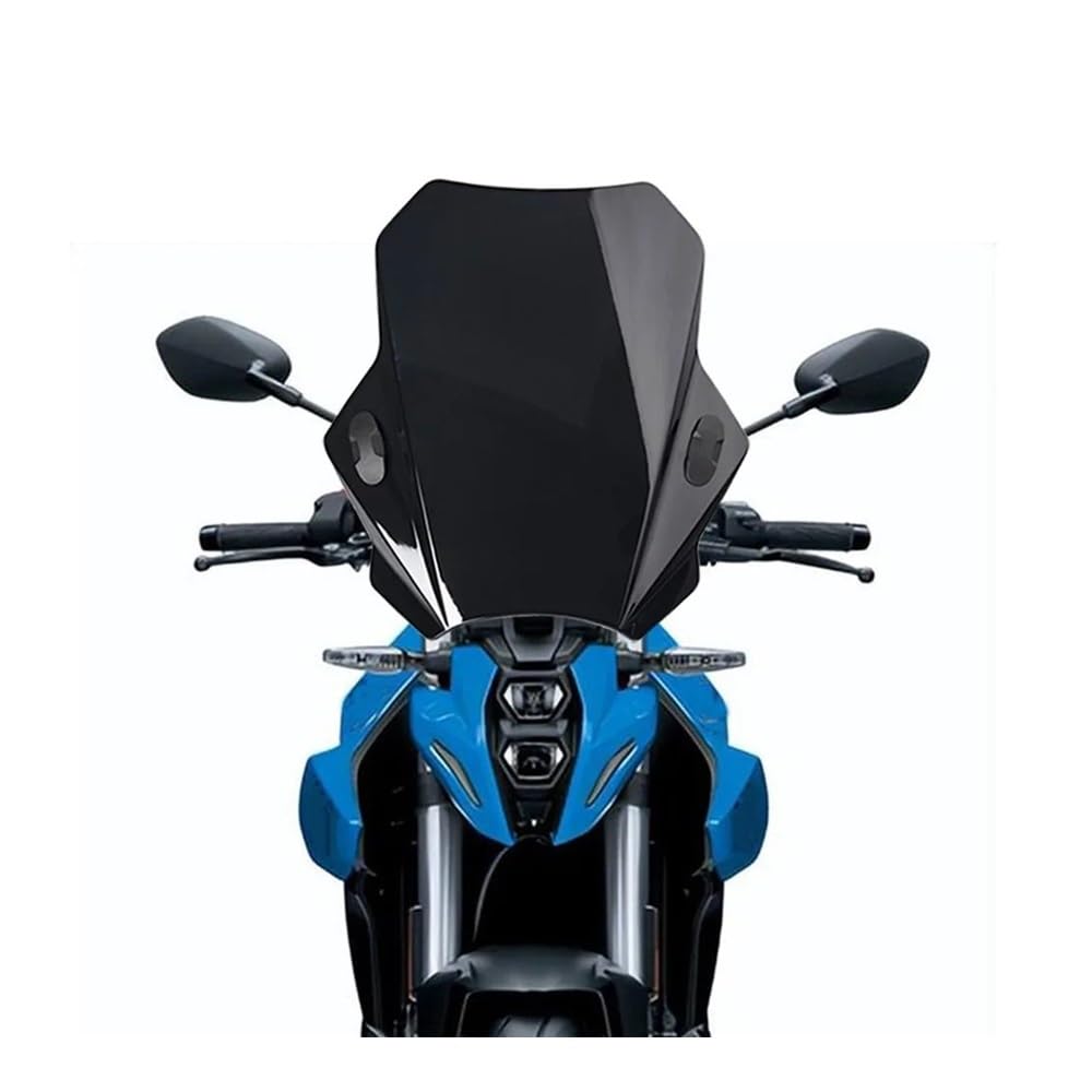 MLTLKPPVNG Windschild Spoiler Motorrad ABS Kunststoff Einstellbare Windschutzscheibe Für Suzu&ki Für F GSX-8S F GSX8S FGSX 8S 2023(Black) von MLTLKPPVNG