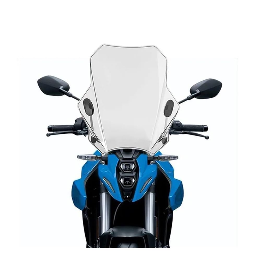 MLTLKPPVNG Windschild Spoiler Motorrad ABS Kunststoff Einstellbare Windschutzscheibe Für Suzu&ki Für F GSX-8S F GSX8S FGSX 8S 2023(Transparent) von MLTLKPPVNG