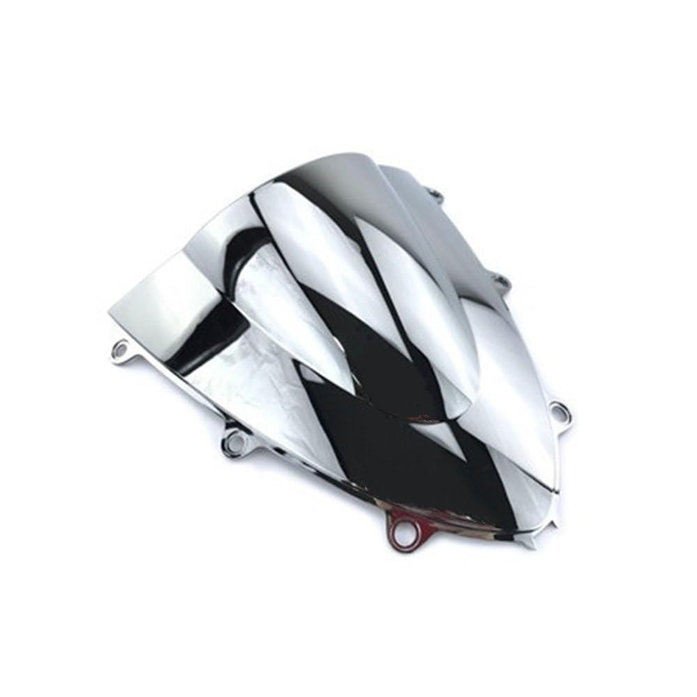MLTLKPPVNG Windschild Spoiler Motorrad Double Bubble Windschutzscheibe Windschutz Bildschirm Für Für CBR 1000RR Für CBR1000RR 2008 2009 2010 2011 Für CBR 1000 RR 08 09 10 11(Chrom) von MLTLKPPVNG