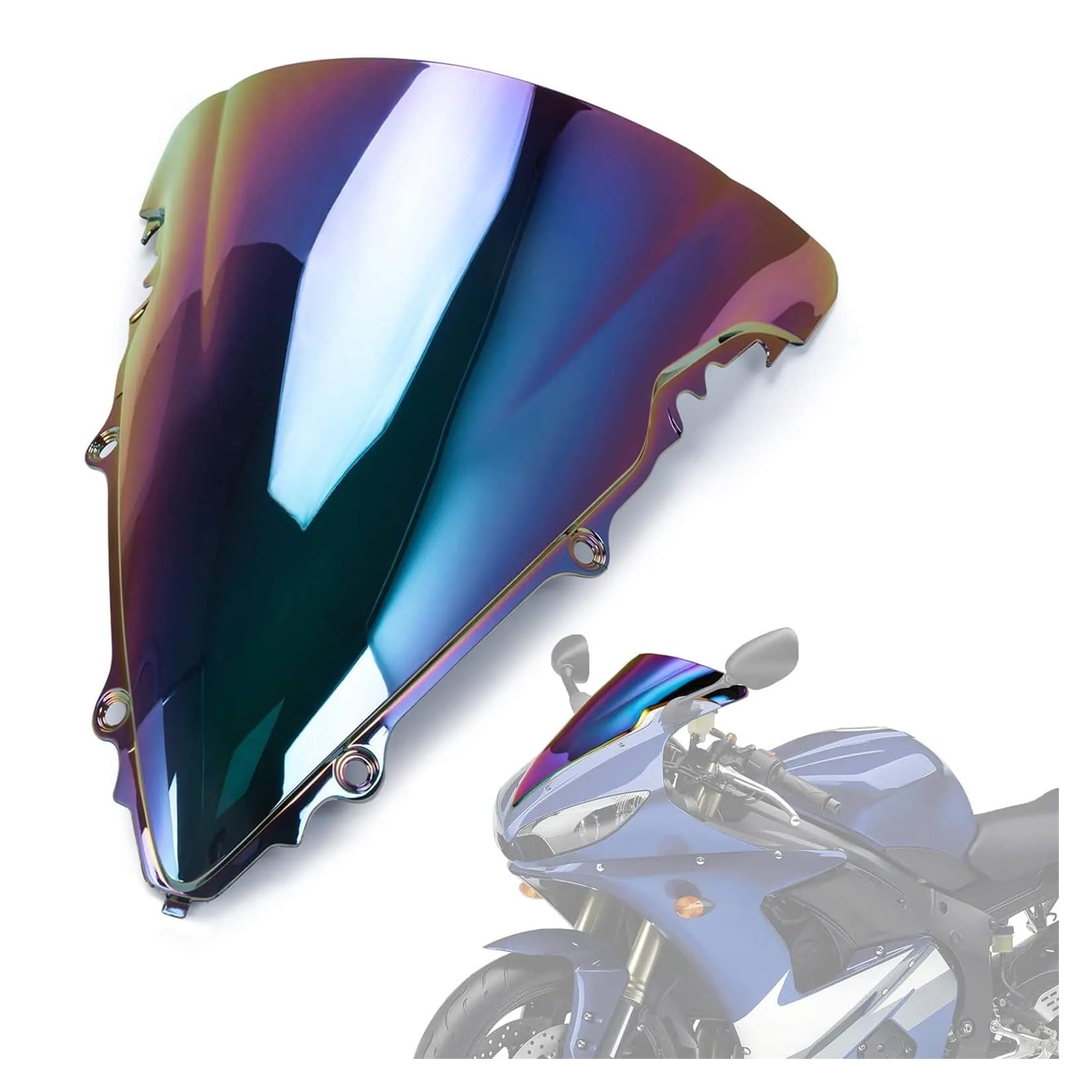MLTLKPPVNG Windschild Spoiler Motorrad Double Bubble Windschutzscheibe Windschutzscheibe Für Y&amaha Für YZF R6 2003 2004 2005 Und Für YZF R6S 2006 2007 2008 2009 Windschutzscheibe Bunt(Iridium) MLTLKPPVNG Windschild Spoiler Motorrad Double Bubble Windschutzscheibe Windschutzscheibe Für Y&amaha Für YZF R6 2003 2004 2005 Und Für YZF R6S 2006 2007 2008 2009 Windschutzscheibe Bunt(Iridium) von MLTLKPPVNG