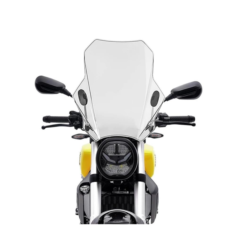 MLTLKPPVNG Windschild Spoiler Motorrad Einstellbare Wind Bildschirm Windschutzscheibe Für VOGE Für Trofeo 350AC 500AC 2020 2021 2022 2023 Für TROFEO350AC Für TROFEO500AC(Transparent) von MLTLKPPVNG