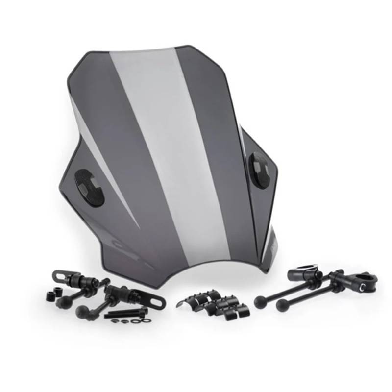 MLTLKPPVNG Windschild Spoiler Motorrad Einstellbare Wind Bildschirm Windschutzscheibe Für Y&amaha Für MT-03 Für MT03 Für MT 03 Für MT-03 2006 2007 2008 2009 2010 2011 2012-2020 2021(Hellgrau) von MLTLKPPVNG