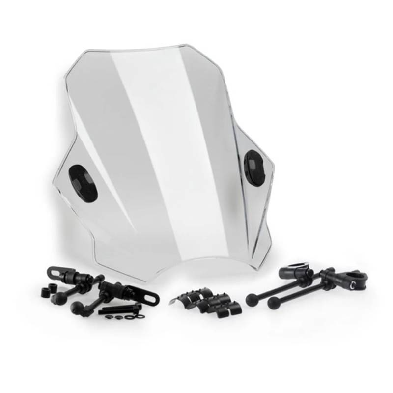 MLTLKPPVNG Windschild Spoiler Motorrad Einstellbare Wind Bildschirm Windschutzscheibe Für Y&amaha Für MT-03 Für MT03 Für MT 03 Für MT-03 2006 2007 2008 2009 2010 2011 2012-2020 2021(Transparent) von MLTLKPPVNG