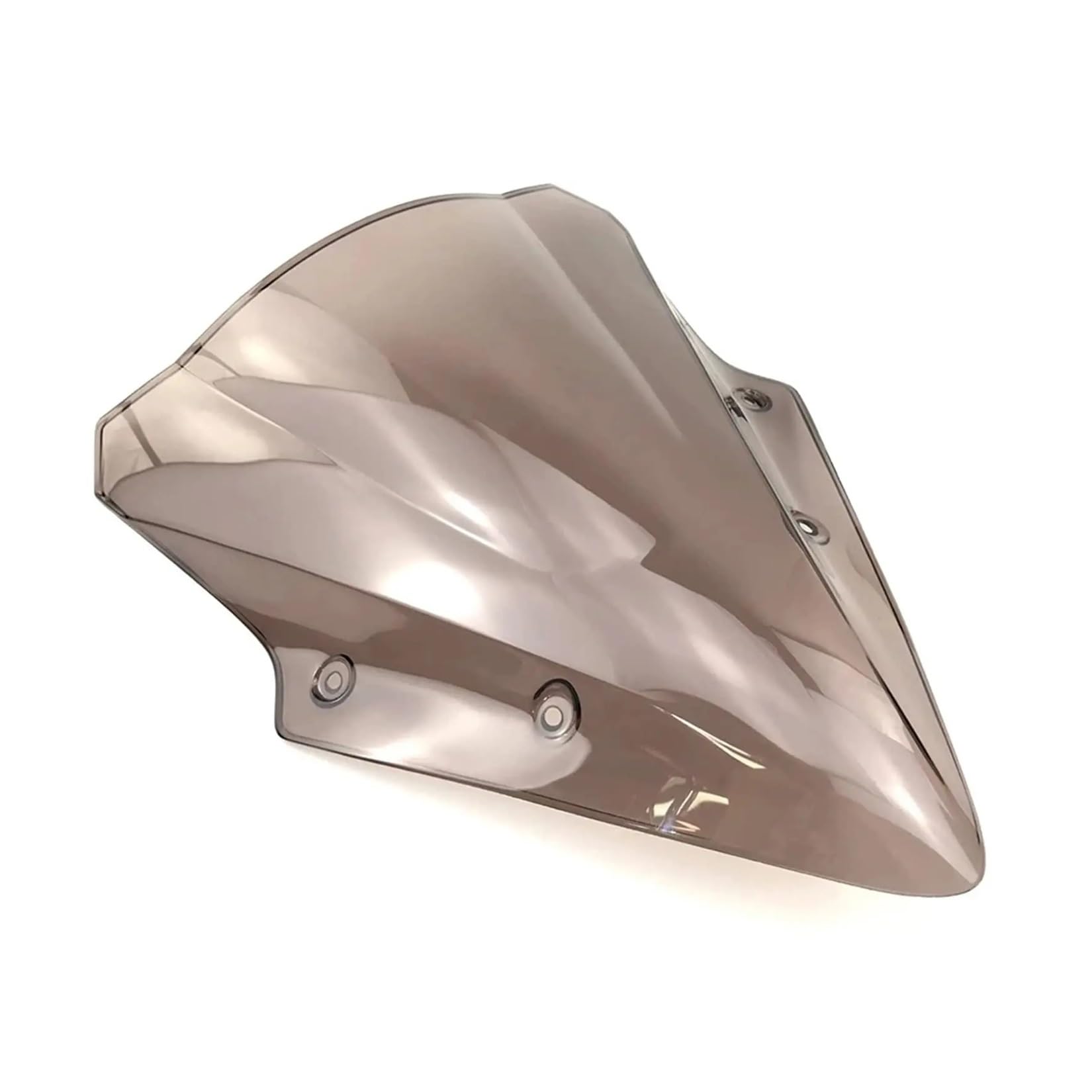 MLTLKPPVNG Windschild Spoiler Motorrad Racing Windschutzscheibe Windschutz Windabweiser Double Bubble Für K&awasaki Für Ninja 650 Für ER6F 2017 2018 2019(Rauch) von MLTLKPPVNG