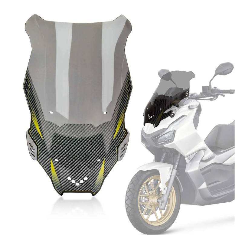 MLTLKPPVNG Windschild Spoiler Motorrad Windschutz Deflektor Schild Für Für ADV125 Für ADV150 2019 2020 2021 2022 Und Für ADV 160 2022 2023 ADV(Rauch) von MLTLKPPVNG