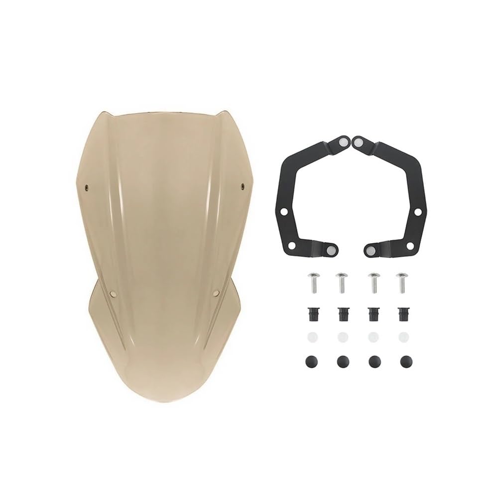 MLTLKPPVNG Windschild Spoiler Motorrad Windschutz Mit Halterung Kits Für K&awasaki Für Z650 2017 2018 2019 Windabweiser Schild Bildschirm Visier(Braun) von MLTLKPPVNG